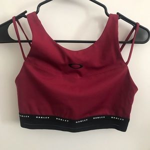 Oakley Maroon Sports Bra M Medina